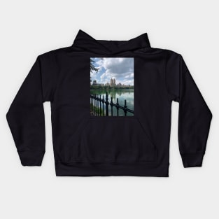 The Lake, Skyline Central Park, Manhattan, NYC Kids Hoodie